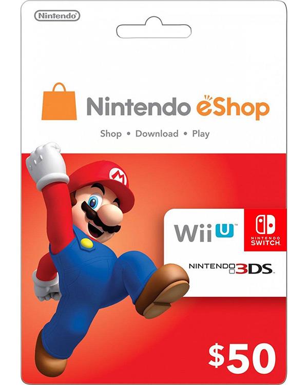 Nintendo eShop Gift Card $50 ( Digital codes )