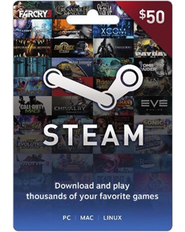 Steam Gift Card $50 ( Digital codes )