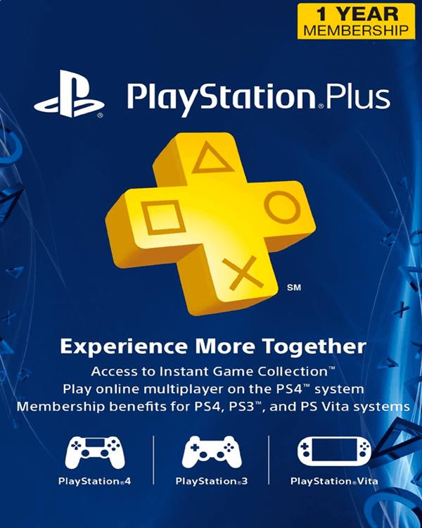 PlayStation Plus 1 Year Mem US